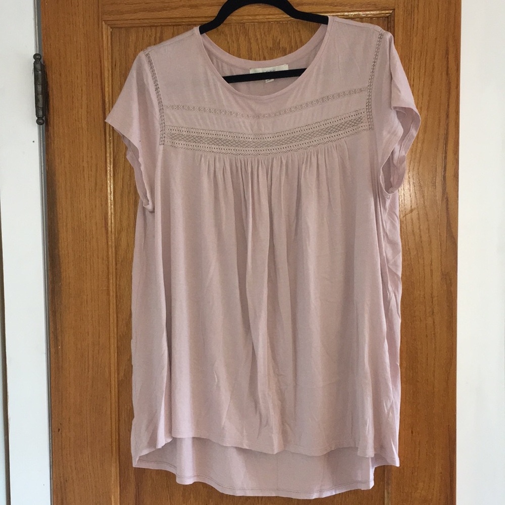 Loft Pink Boho Tee